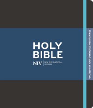 NIV Black Journalling Bible with Unlined Margins