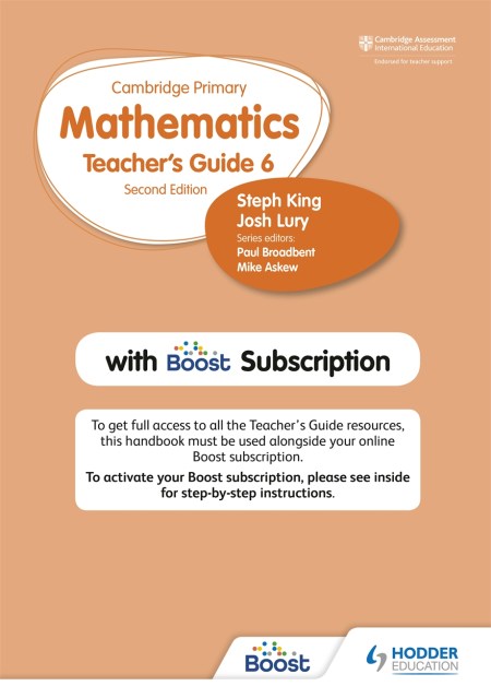 Cambridge Primary Mathematics Teacher’s Guide Stage 6 with Boost Subscription