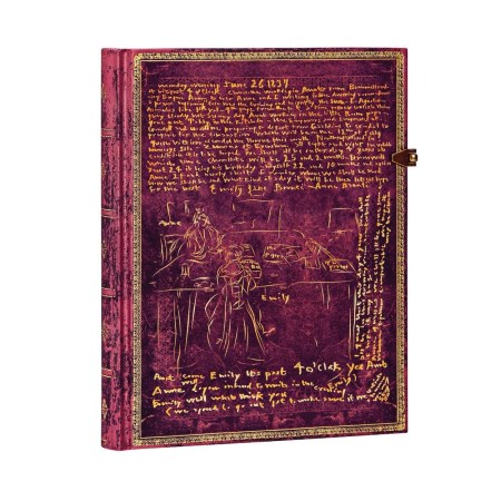 The Brontë Sisters Ultra Lined Hardcover Journal (Clasp Closure)