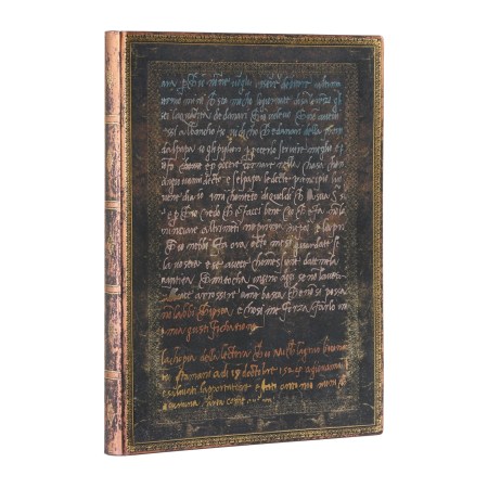 Michelangelo, Handwriting (Embellished Manuscripts Collection) Ultra Lined Softcover Flexi Journal (Elastic Band Closure)