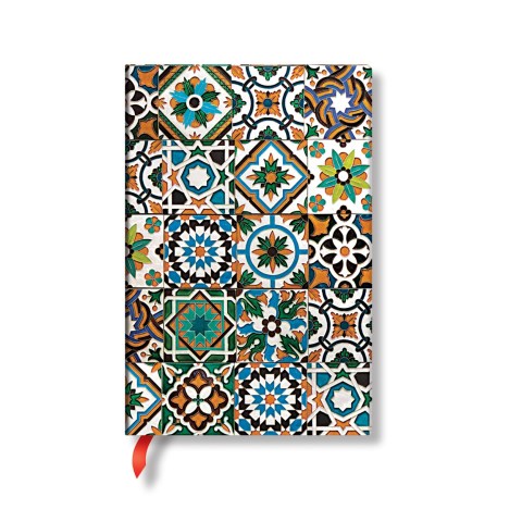 Porto (Portuguese Tiles) Mini Hardback Address Book (Elastic Band Closure)