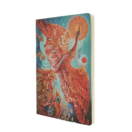 Firebird (Birds of Happiness) A4 Dot-Grid Cahier